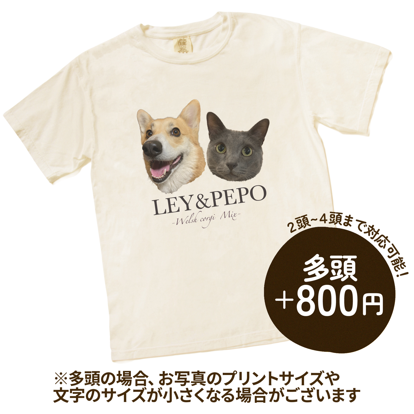 うちの子古着風Tシャツ